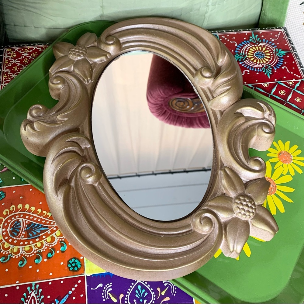 70s Chalkware Mirror